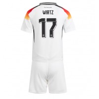 Echipament fotbal Germania Florian Wirtz #17 Tricou Acasa European 2024 pentru copii maneca scurta (+ Pantaloni scurti)